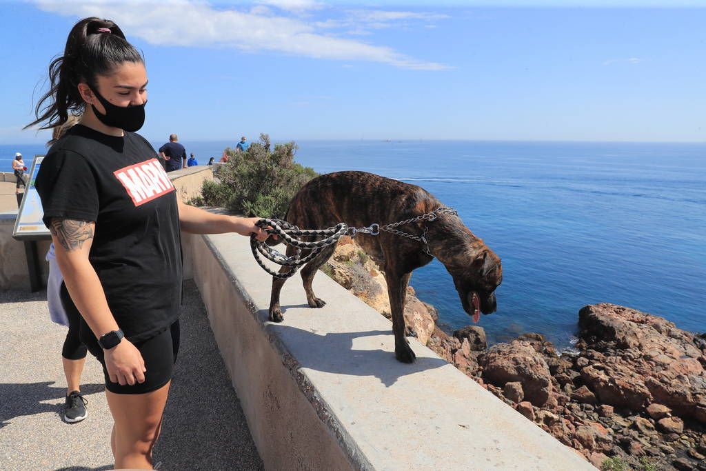 Así estaban hoy Cabo de Palos y La Manga