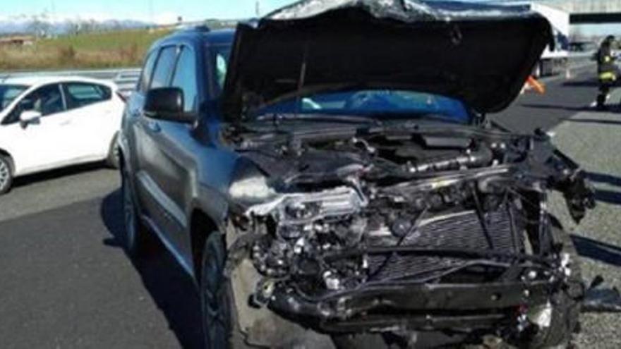 Espectacular accidente de coche de Douglas Costa