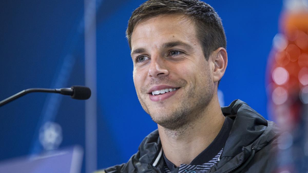 César Azpilicueta, durante una rueda de prensa