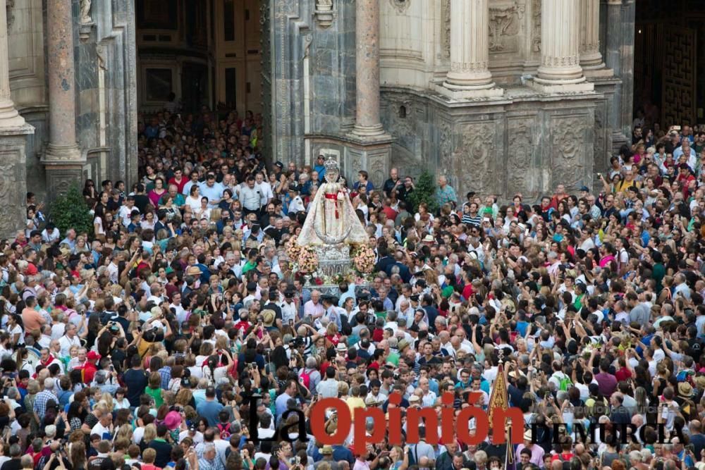 Salida de la Virgen de la Fuensanta desde la Cated