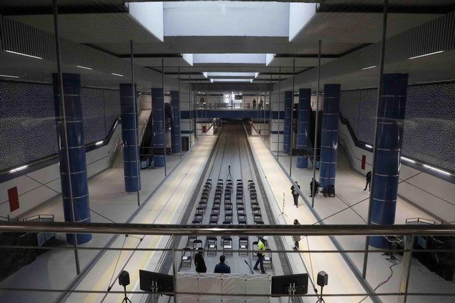 Así está la estación de la linea 10 Amado Granell