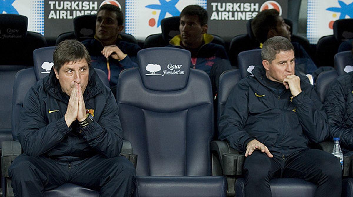 L’entrenador blaugrana analitza el partit contra el Deportivo.