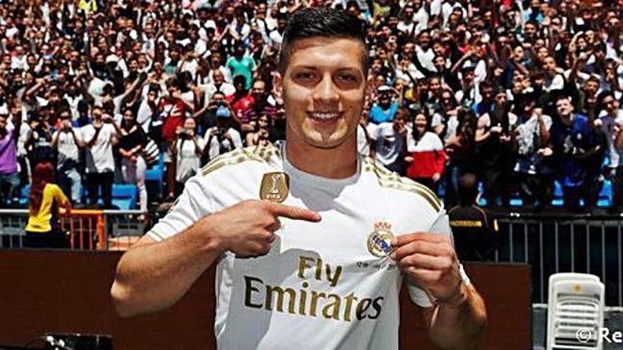 Luka Jovic, jugador serbio del Real Madrid.