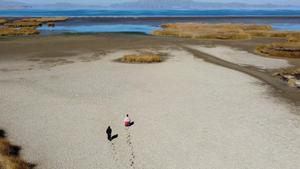 Sequía extrema en el lago Titicaca.