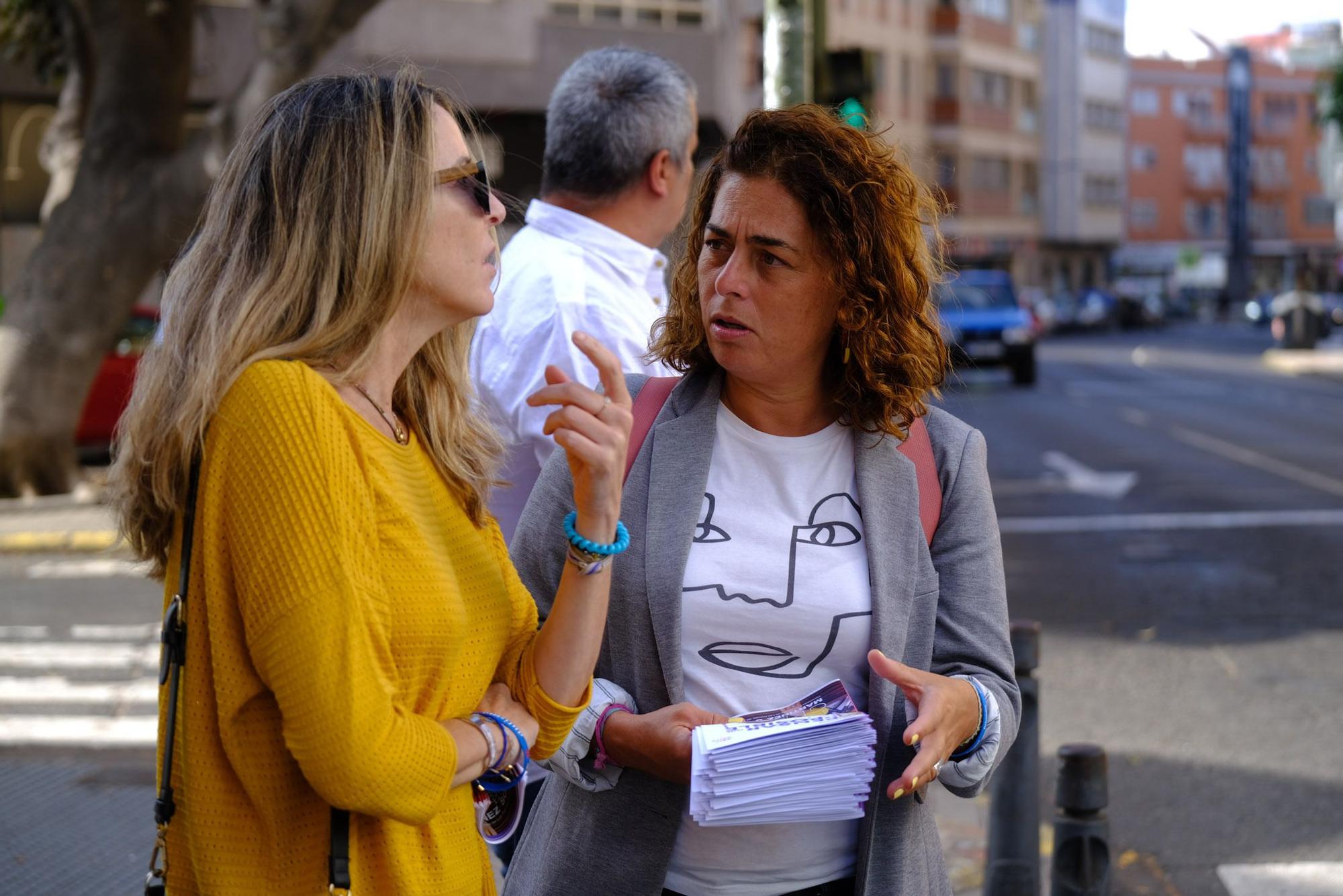 Un día con Gemma Martínez Soliño, candidata de Unidas Sí Podemos al Ayuntamiento de Las Palmas de Gran Canaria