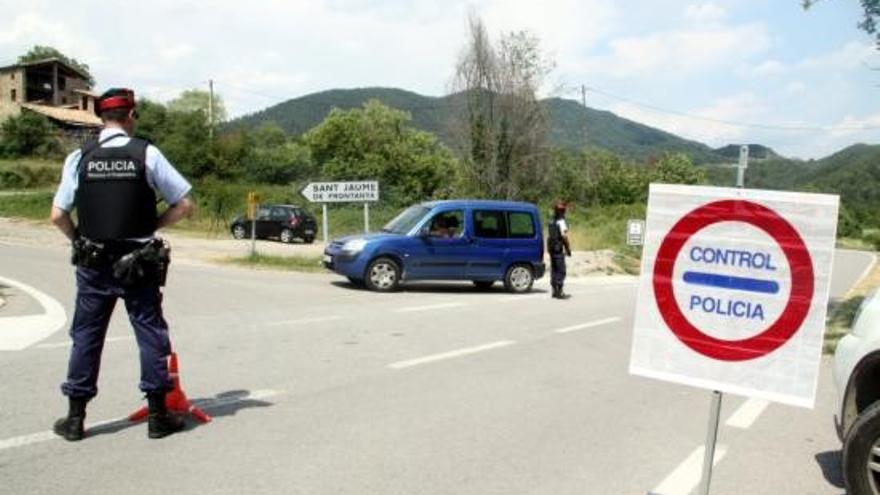 Un control preventiu dels Mossos.