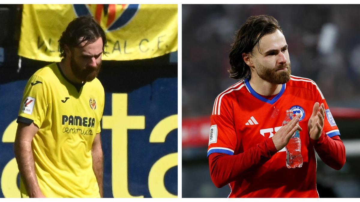 La dos cara de Brereton Díaz, la de resignación con el Villarreal, y la del futbolista seguro que es con Chile.