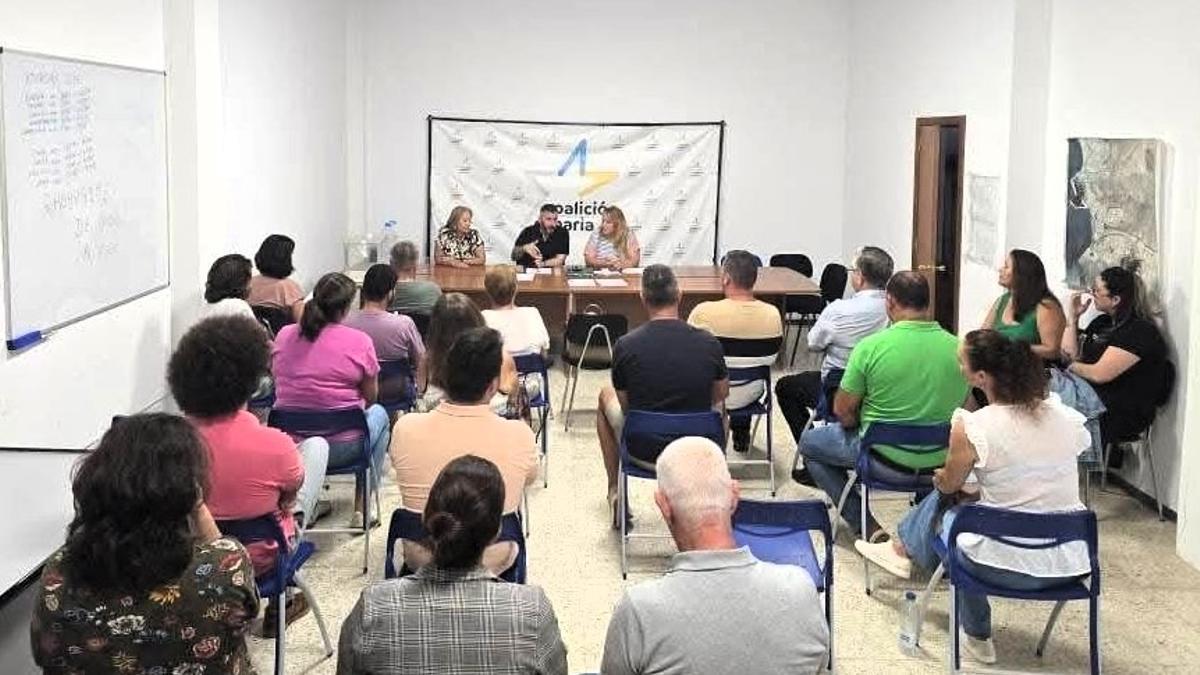 Un momento del consejo político de AM-CC celebrado en Gran Tarajal.