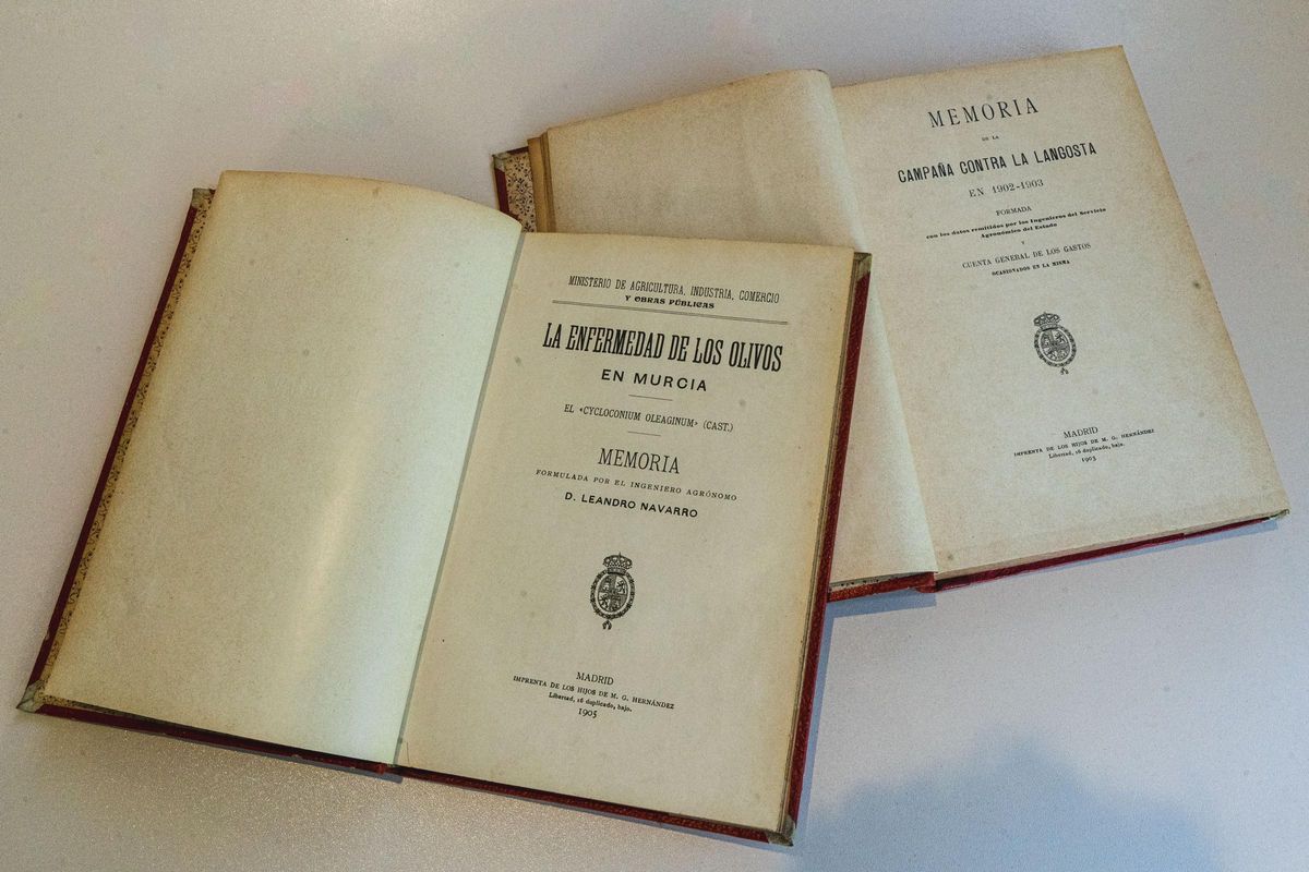 Els dos llibres que Artur Blasco ha guardat a la seva biblioteca set dècades... fins ara