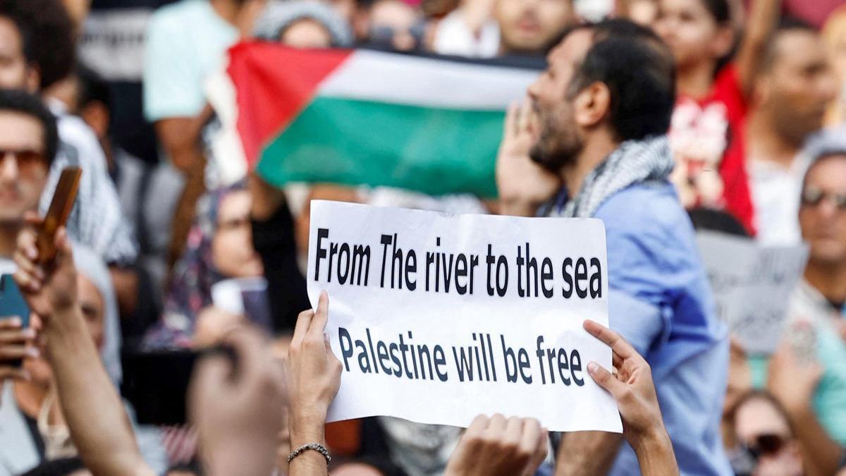 Manifestaciones en Egipto contra los ataques en Gaza.