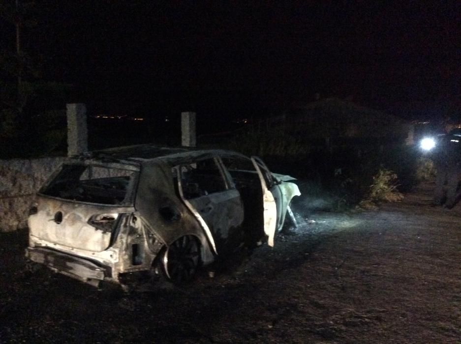 Segundo coche en llamas en Bueu en menos de 24 horas