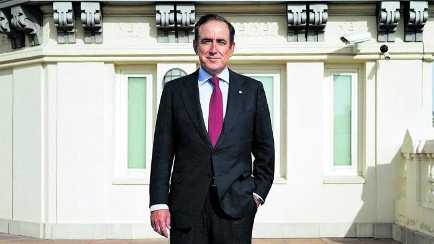 Antonio Huertas,
presidente de Mapfre,
en la sede de la 
Fundación en Madrid.
   | // DAVID CASTRO