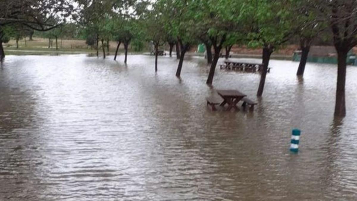 El campo de tiro de Almussafes, ayer por la mañana. | LEVANTE-EMV