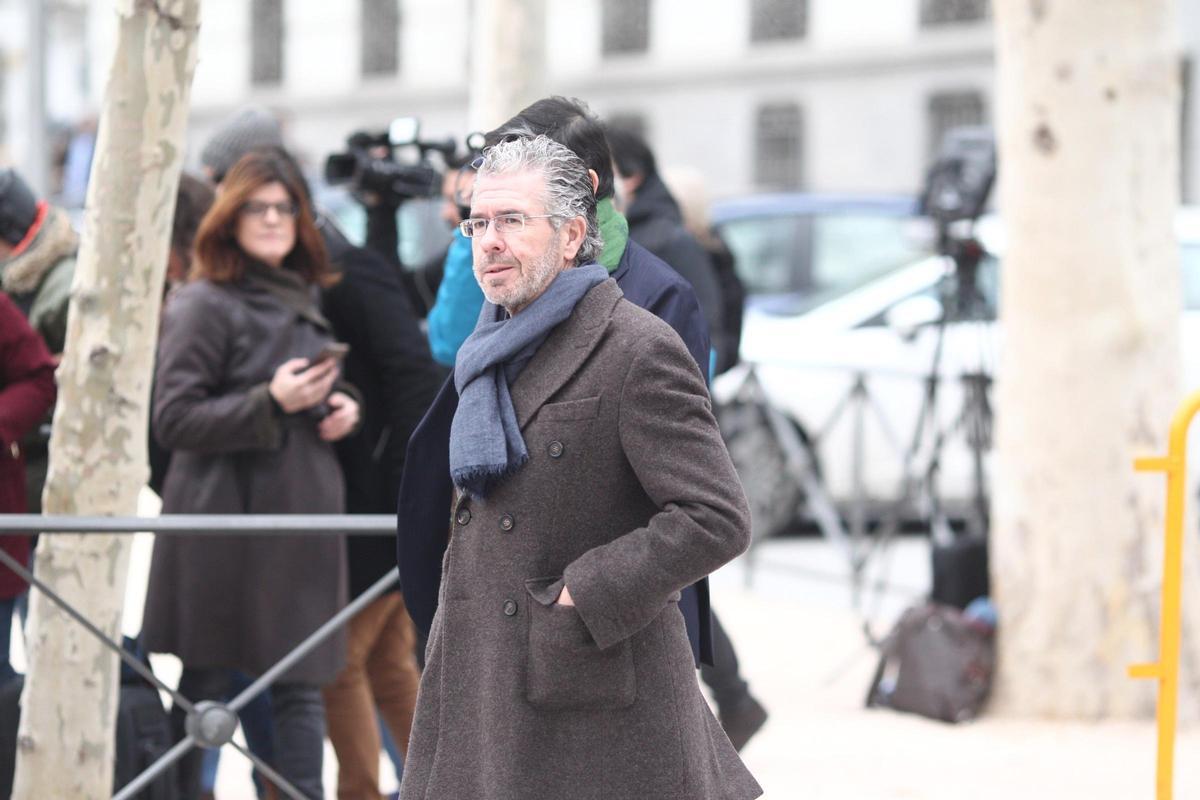 Archivo - Francisco Granados llega a la Audiencia Nacional para declarar por la presunta financiación irregular del PP madrileño.