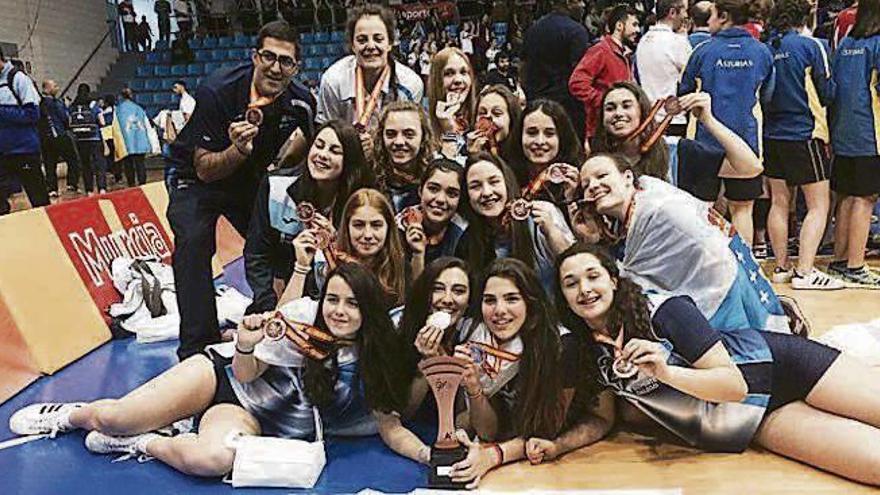 La selección gallega cadete femenina.