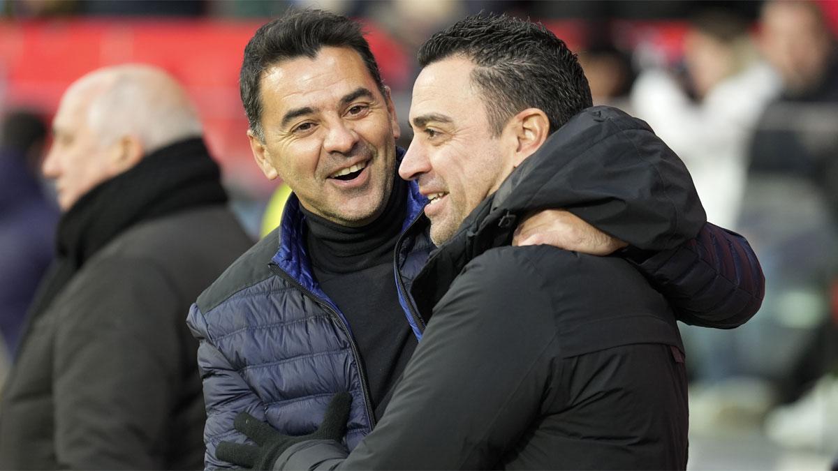 Será la tercera vez que se enfrenten Míchel y Xavi, que tienen muy buena relación