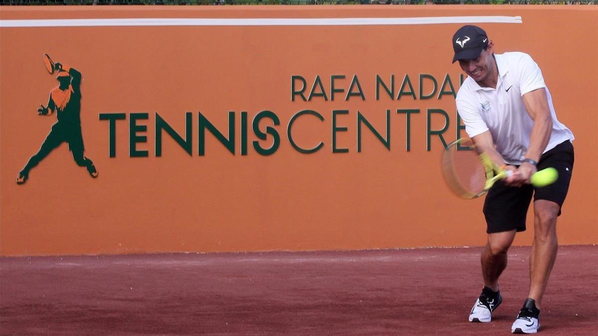 Nadal, en la inauguración del Rafa Nadal Tennis Centre en un 'resort' de Isla Mujeres (México).