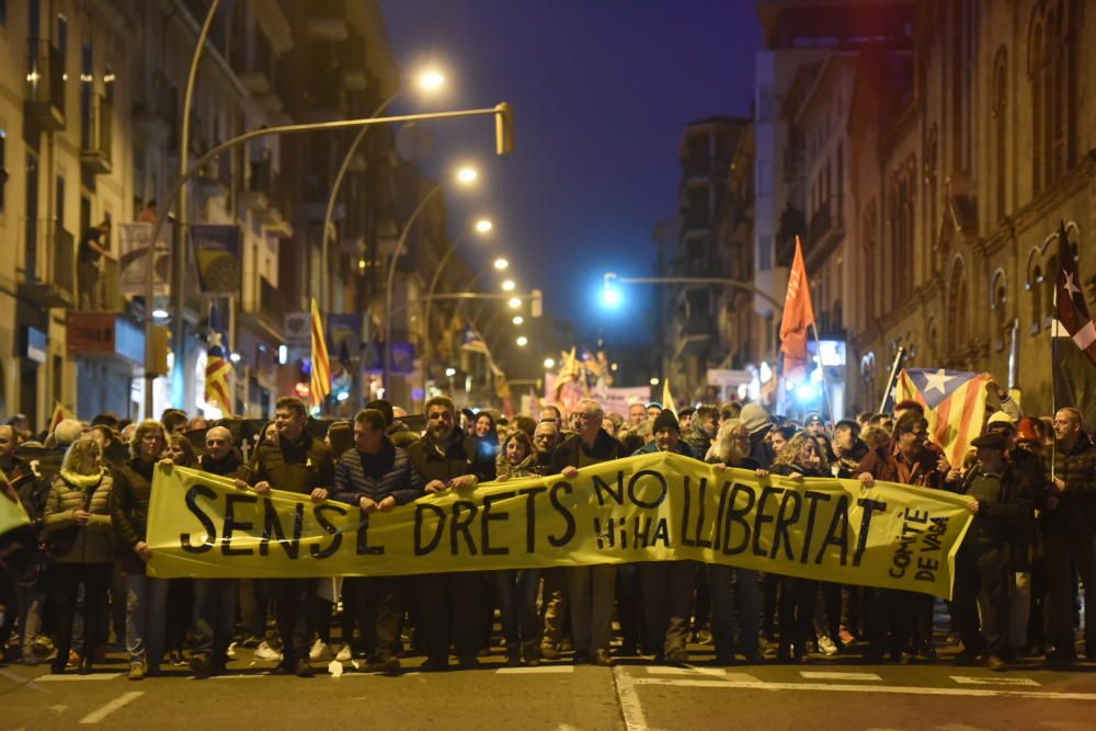 Manifestació del 21-F a Manresa