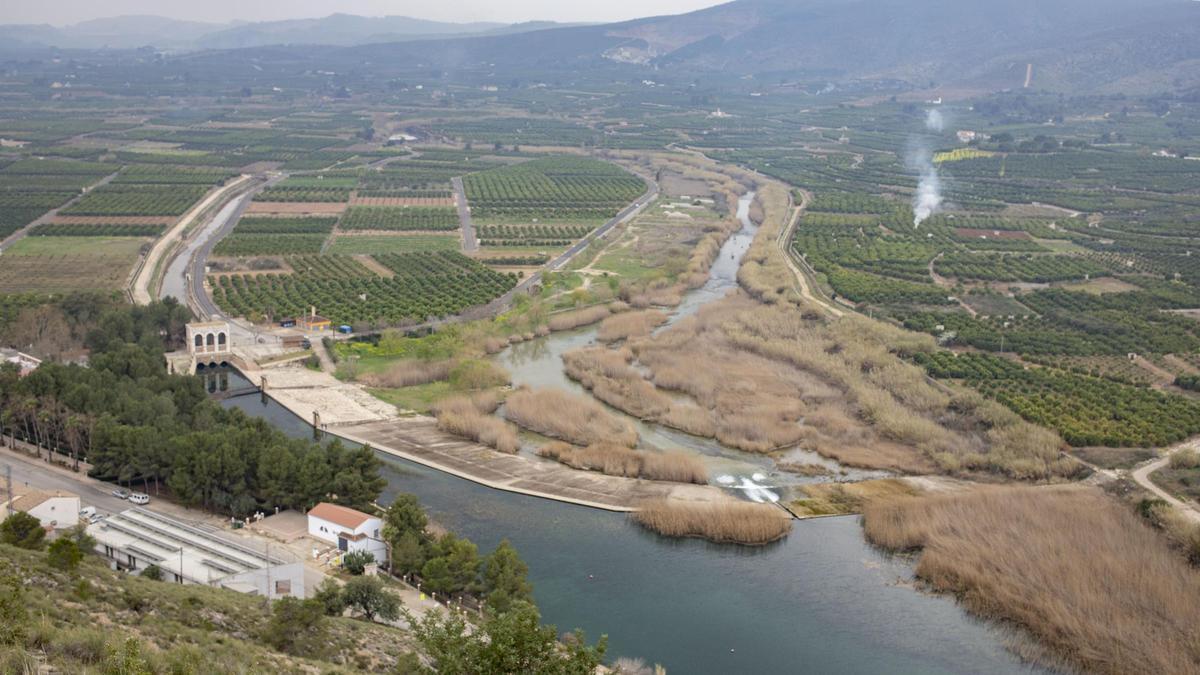 Azud de la acequia Real del Jucar en Antella