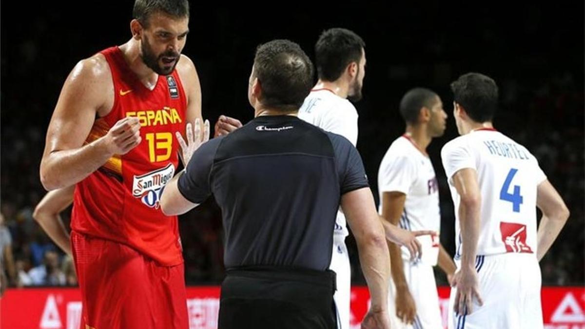 Marc Gasol, en un lance del partido