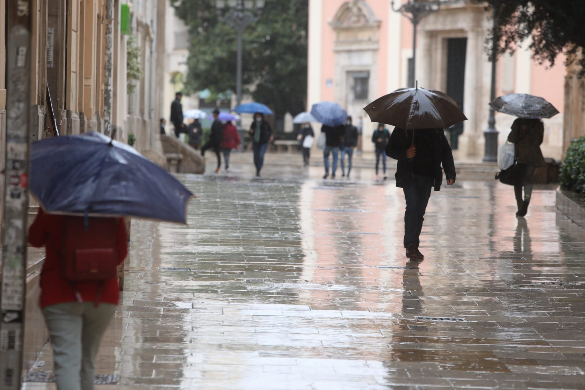 Temporal de lluvia en València