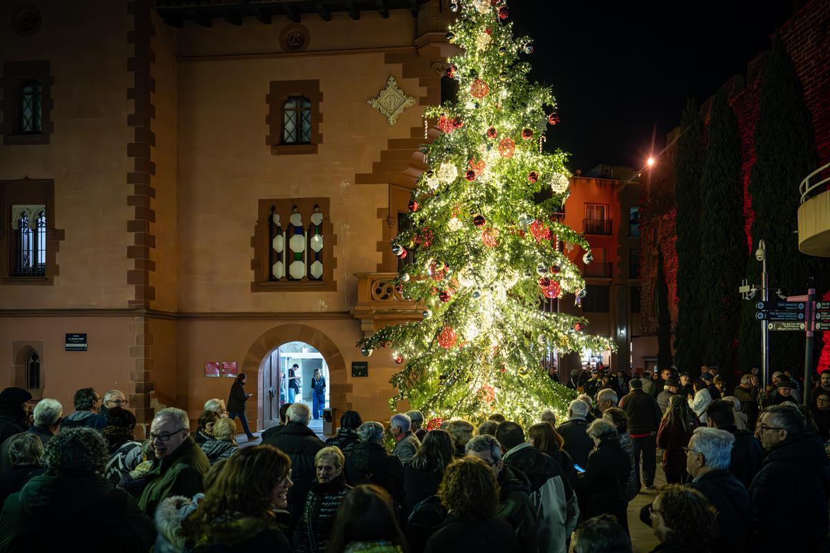 Concentración contra la tasa de residuos a las puertas del Ayuntamiento de Viladecans.