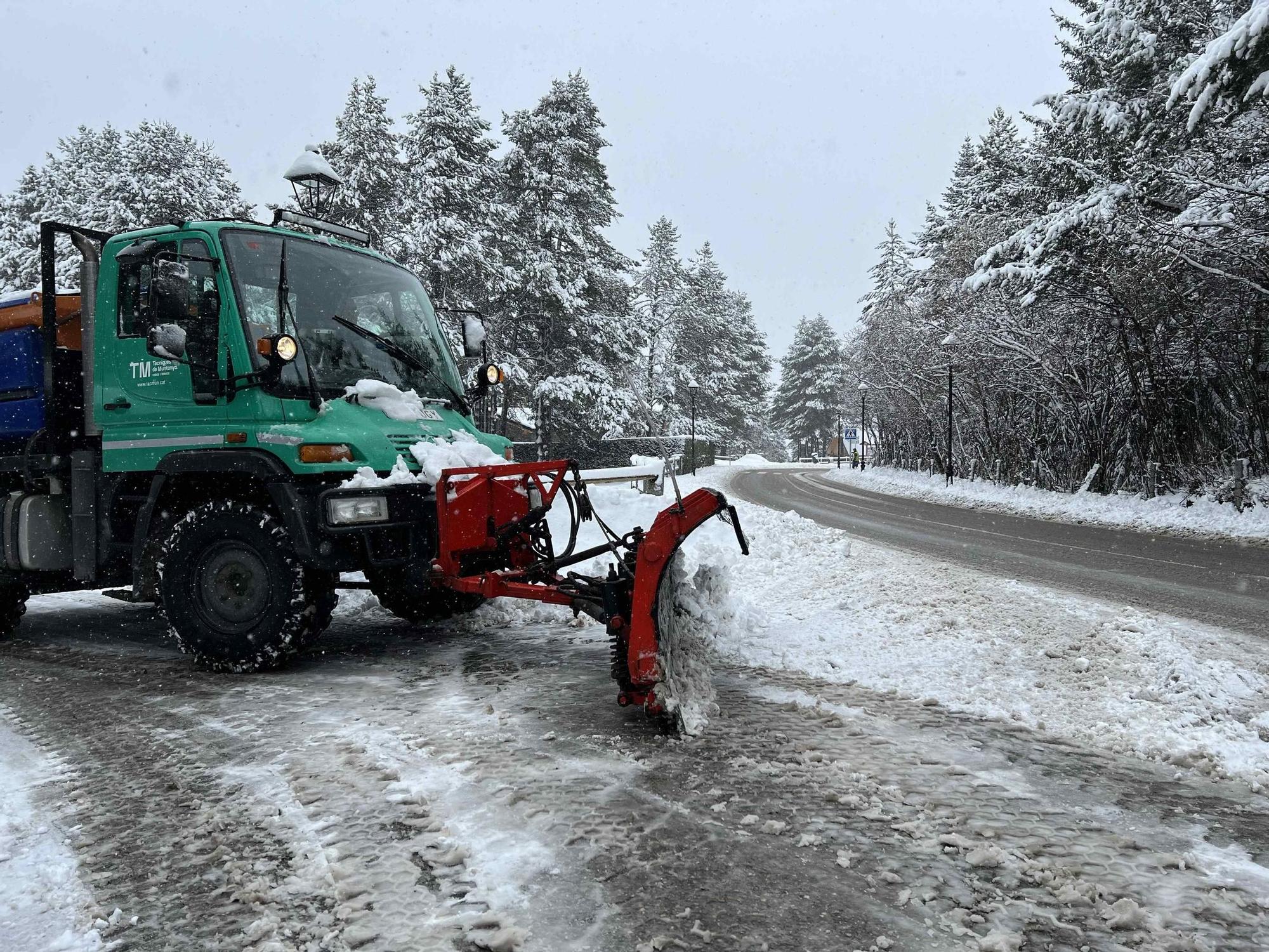 Intensa nevada a la Cerdanya