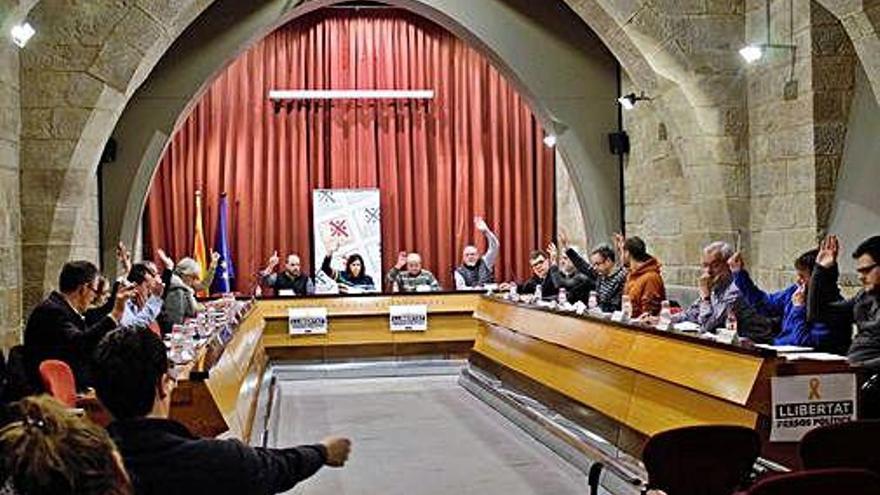 Ple del Consell en l&#039;anterior mandat amb Sara Alarcón com a presidenta