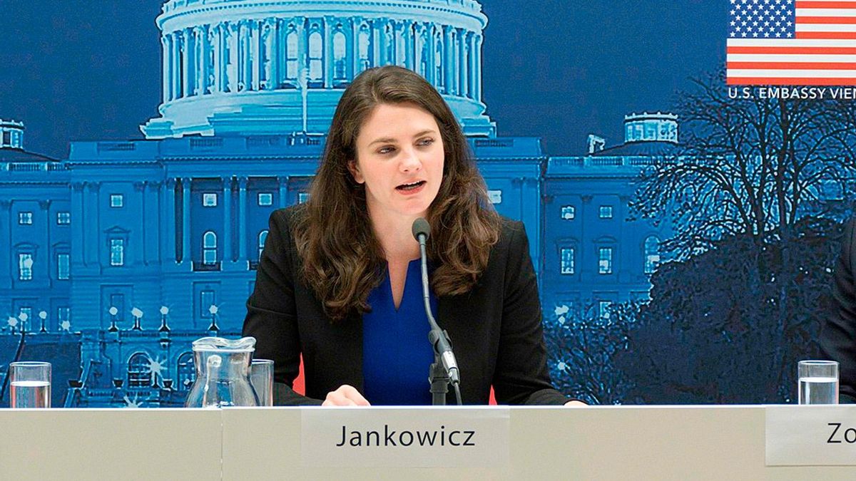 Nina Jankowicz, exdirectora de la Oficina de Desinformación de EEUU. Imagen del 2019.