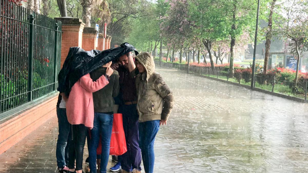 Fin de semana lluvioso en Sevilla