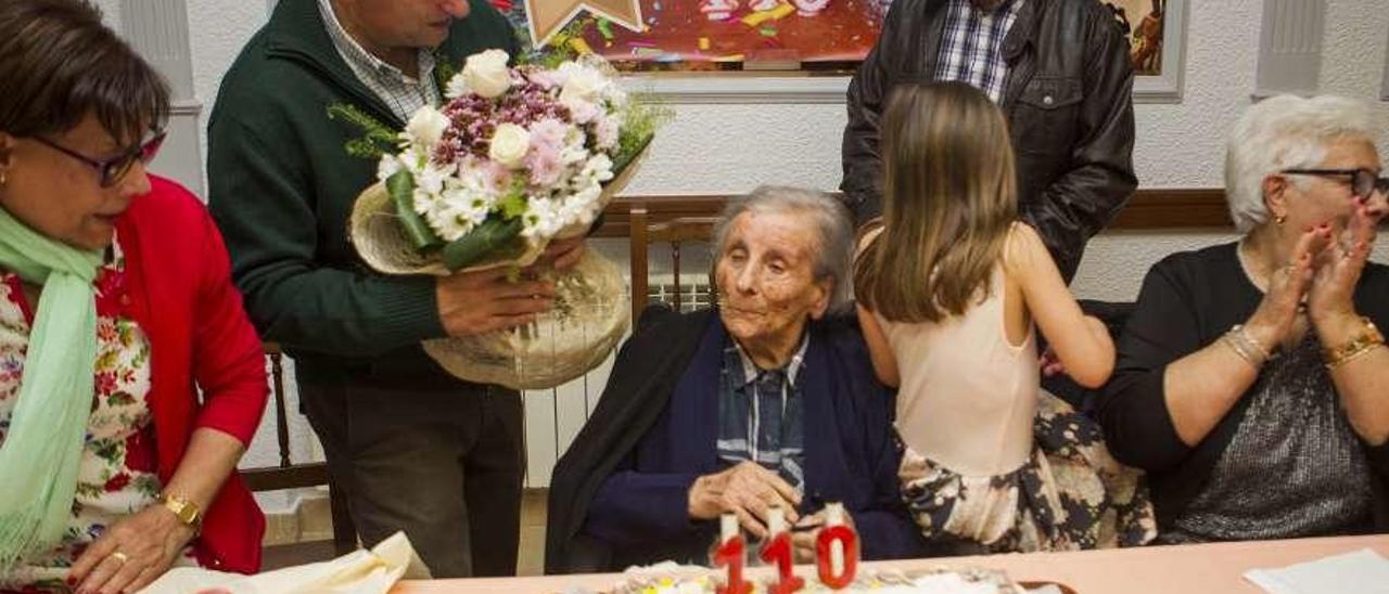 La silledense Concepción Pichel, una de las abuelas de Galicia, falleció en 2018 con 110 años. // Bernabé/Ana Agra