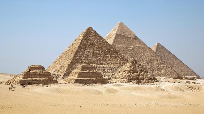 Las pirámides de Guiza, en Egipto.