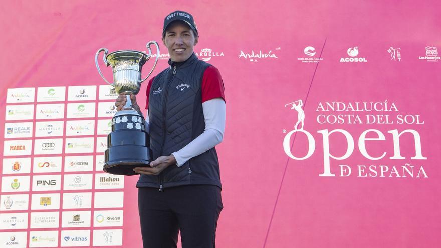 Carlota Ciganda cumple el sueño de ganar el Andalucía Costa del Sol Open de España