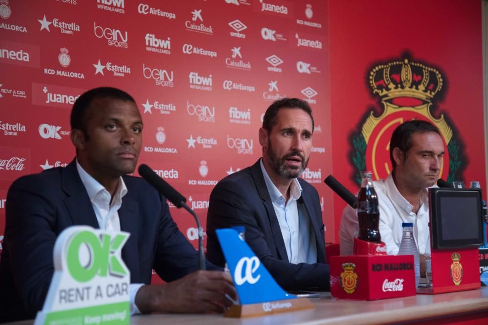 Presentación del nuevo entrenador del Mallorca, Vicente Moreno