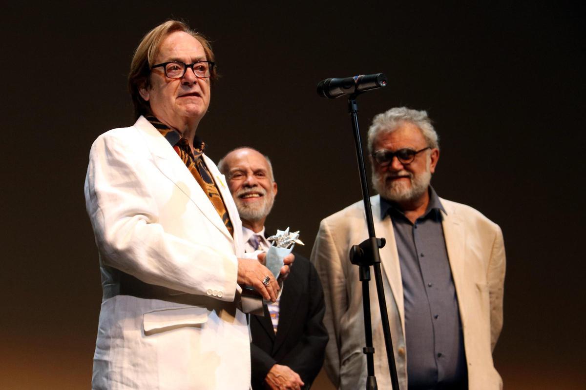 Ventura Pons rep el Premi Mayahuel del Festival de cinema de Guadalajara per la seva trajectòria, el 13 de març del 2018