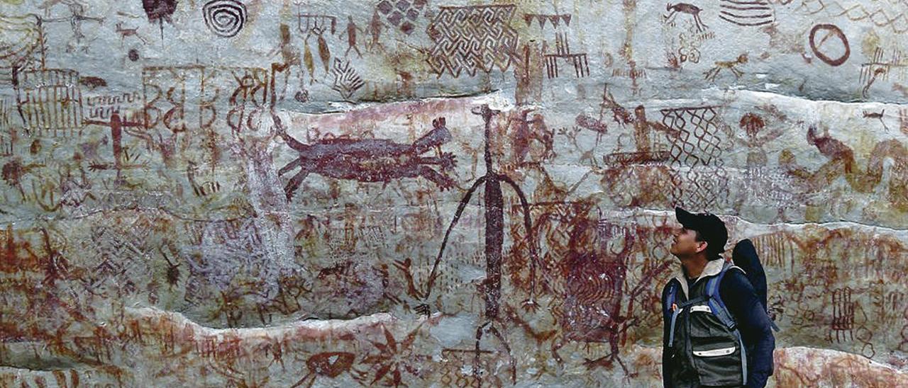 Impresionantes pinturas rupestres en Nueva Tolima.