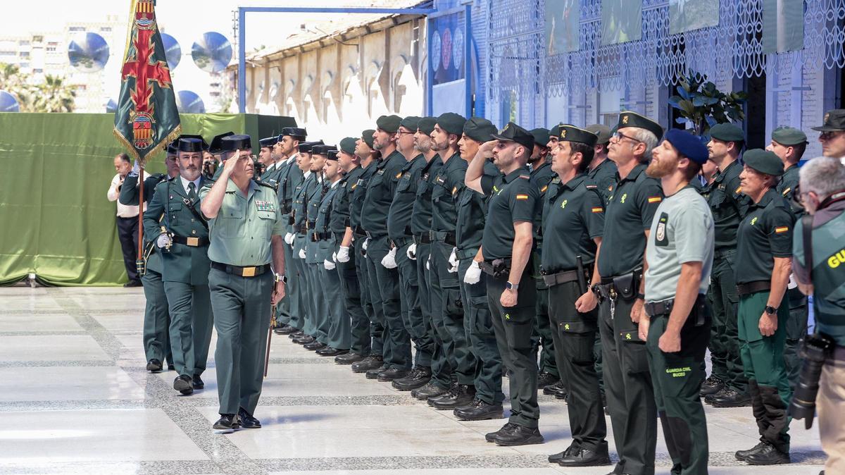 Toma de posesión de Francisco Poyato Sevillano como jefe de Comandancia de la Guardia Civil de Alicante