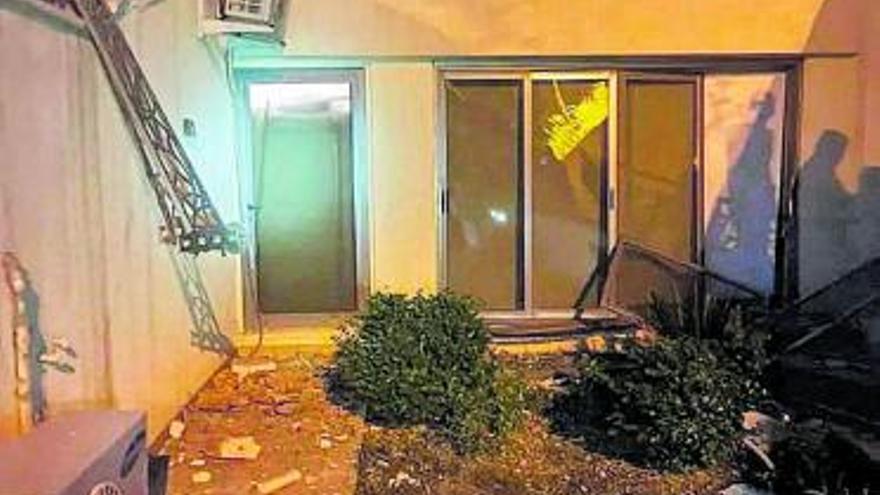 Imatge de la casa del primer ministre després de l’atac