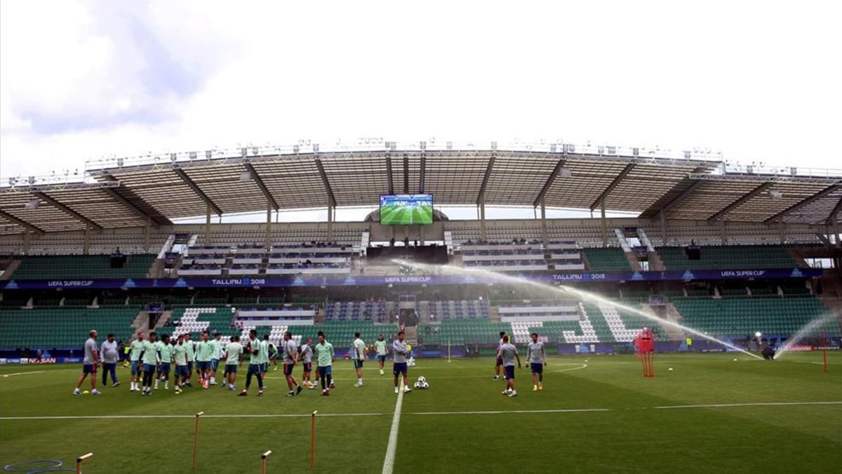 El Estadio Lilleküla de Tallin acogerá esta noche la Supercopa de Europa