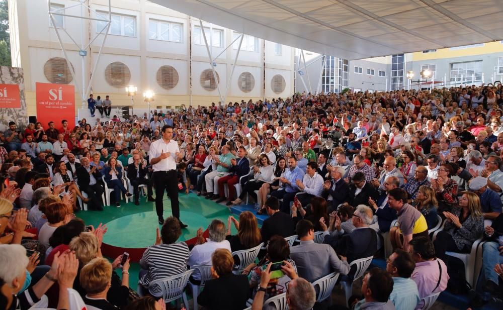 Mitin de Pedro Sánchez en Burjassot