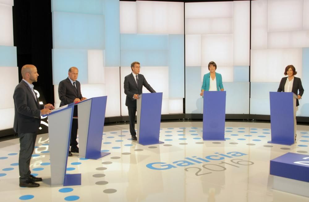 Las imágenes del debate electoral