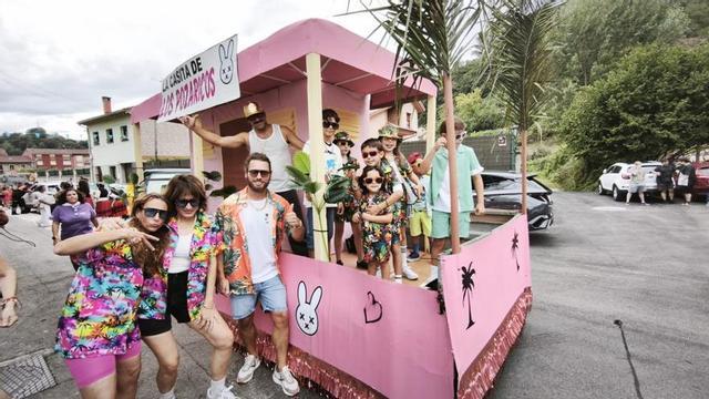La carroza de Bad Bunny en Barros. |