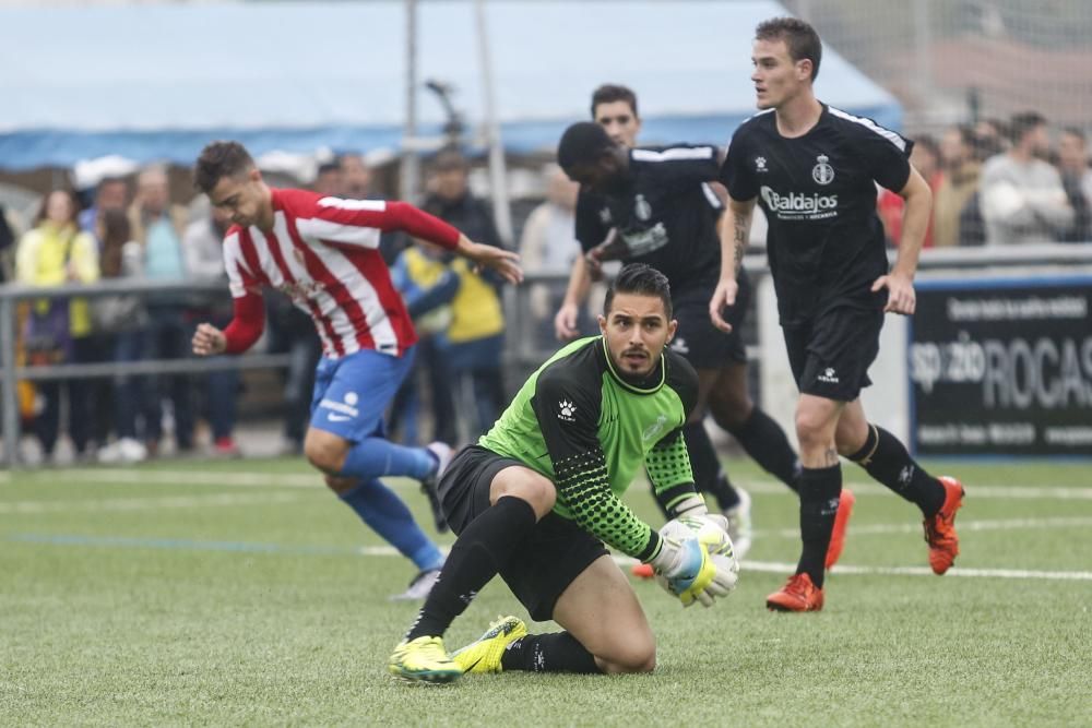 Final de la Copa Federación entre el Real Avilés y el Sporting B