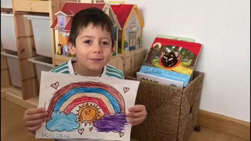 Los niños de Zamora lanzan un mensaje: Quédate en casa