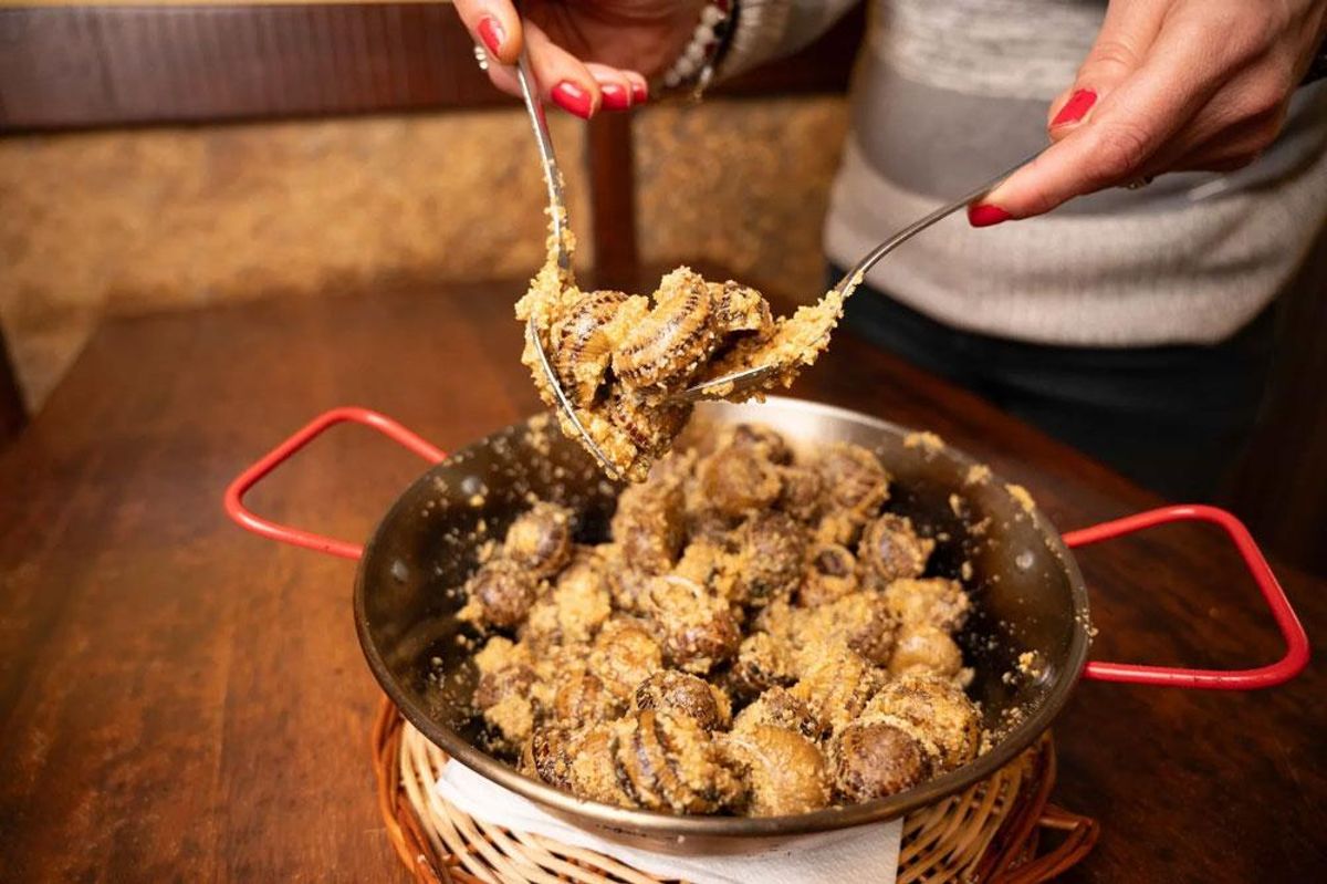 Cargols a latmella amb xoriço