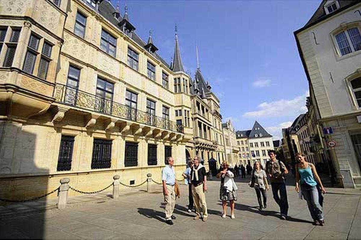 Exterior del Gran Palacio Ducal de Luxemburgo.