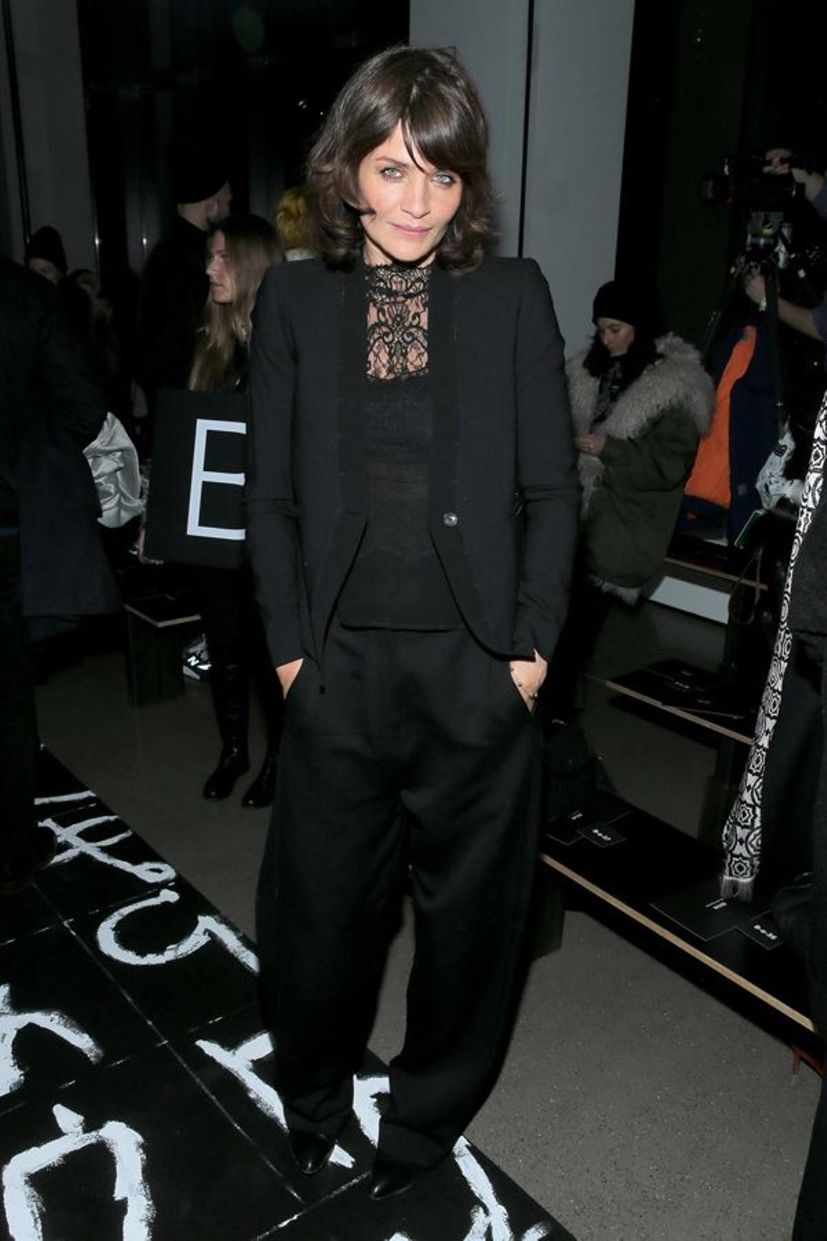 Helena Christensen en el desfile de Edun en Nueva York