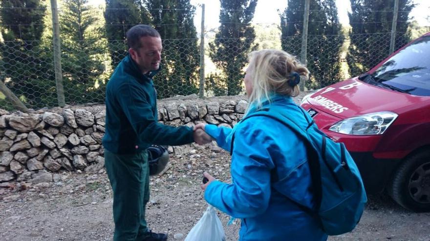 Hallan en buen estado a la excursionista desaparecida en Mortitx