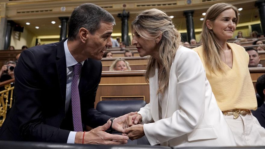 Sánchez pacta con Díaz aprobar en septiembre la ley de embargo de armas a Israel