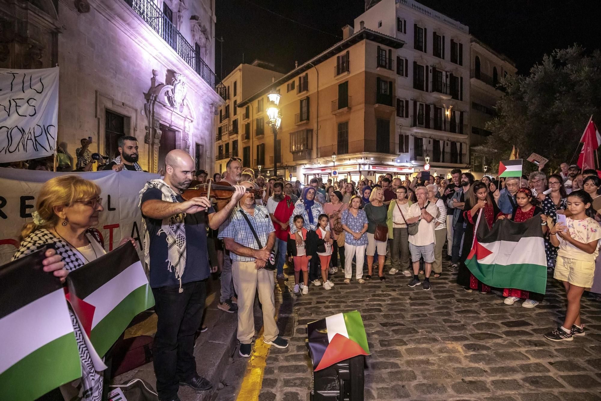 500 Menschen beteiligen sich an Pro-Palästina-Demo in Palma